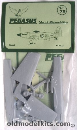 Pegasus 1/72 Martin Baker MB-5 - (MB5) - Bagged, 21 plastic model kit